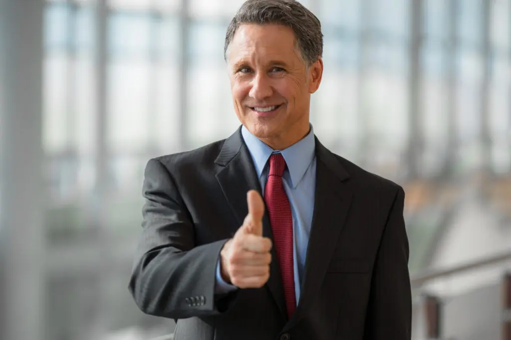 CEO giving a thumbs-up