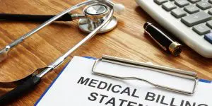 A medical claims audit showing the cost of denied claims to a healthcare provider