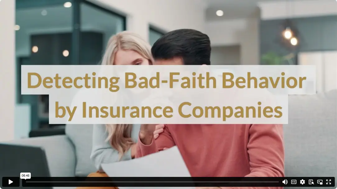 Detecting Bad-Faith Behavior by Insurance Companies