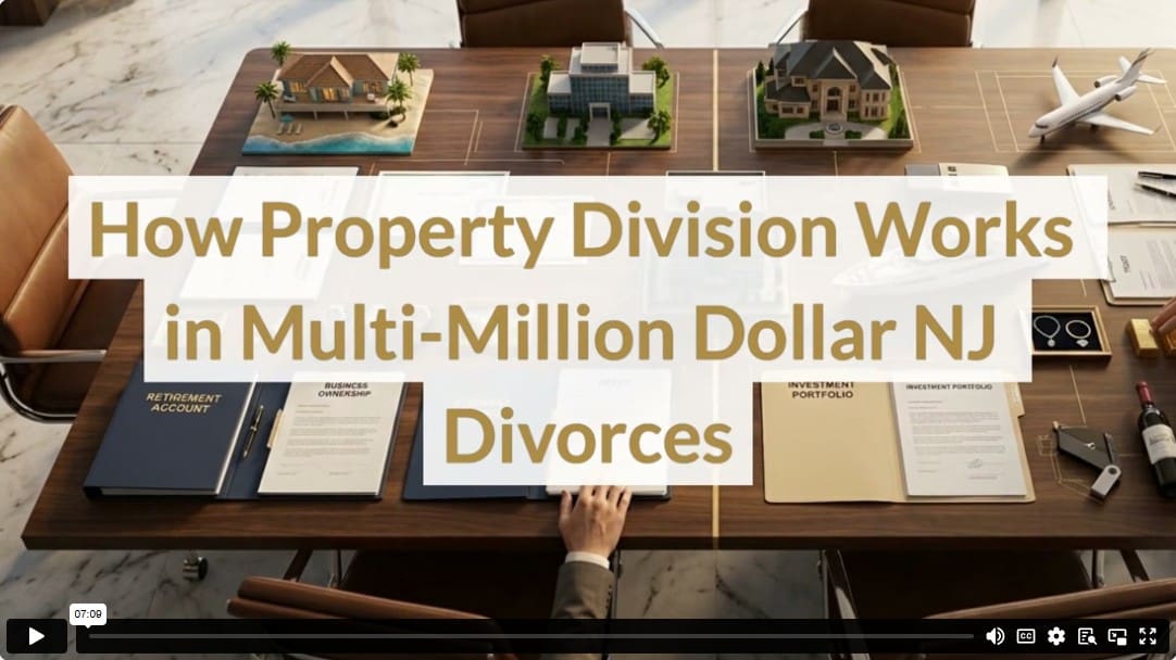 How Property Division Works in Multi-Million Dollar NJ Divorces